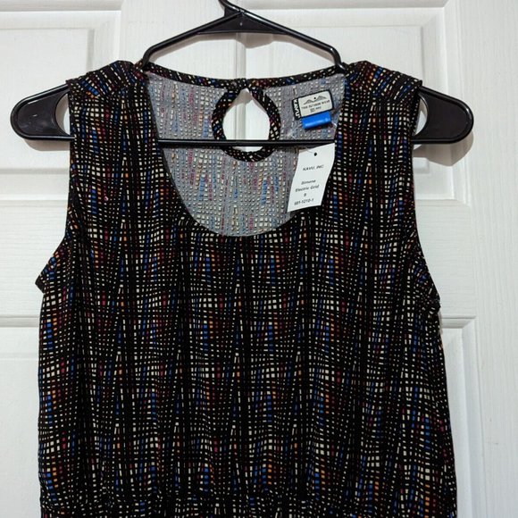 KAVU Midi Simone Summer Dress Pockets! Colourful Electric Grid Plaid NEW! - Picture 5 of 9
